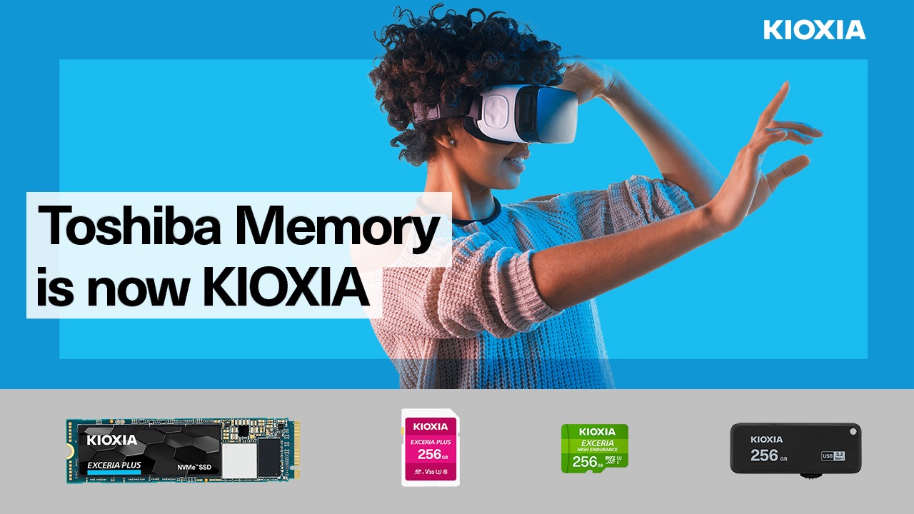 “KIOXIA” branded flash memory / storage consumer products