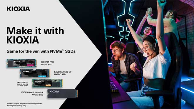 É possível com a KIOXIA – Jogue para ganhar com as SSD NVMe™