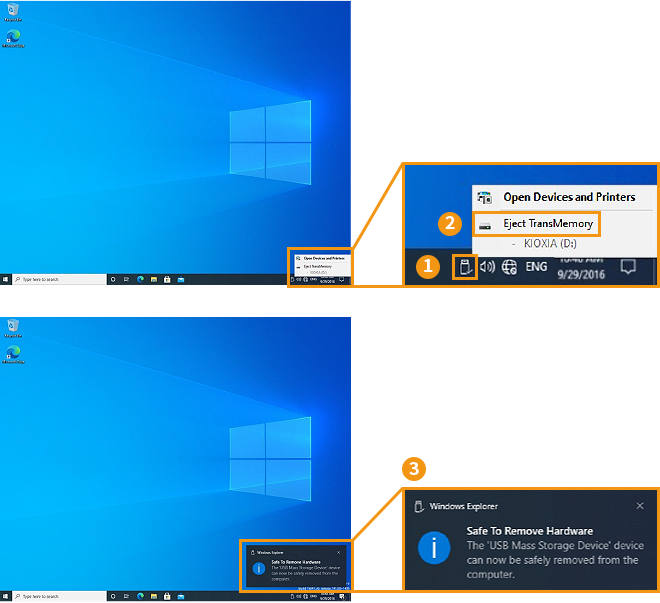 przykład wyświetlania ekranu w systemie Windows