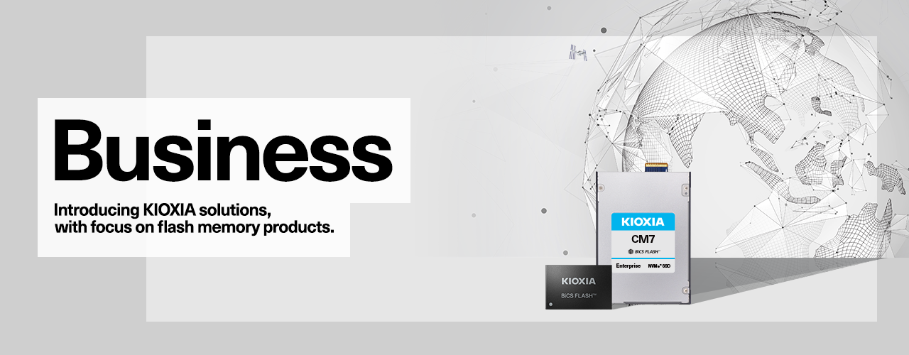 Для бизнеса: Представляем решения KIOXIA с акцентом на продукты флэш-памяти.